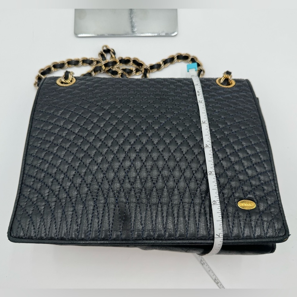 Bally-Authentic-Calf Skin Quilted Leather Black shoulder / crossbody bag - Picture 7 of 16